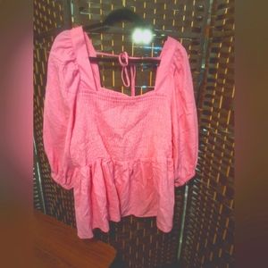 Pink Blouse 2X